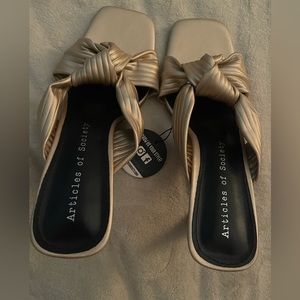 Articles of Society Gold Heels